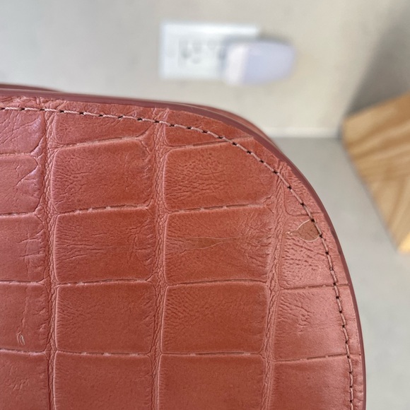 APC Mini Geneve Bag in Pink Croc Style Leather - Picture 5 of 8